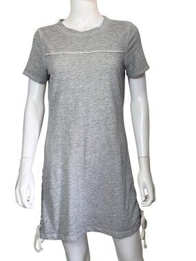 Others Follow Y2K Aesthetic Heather Gray Lace Up Side Mini Dress Small Boho